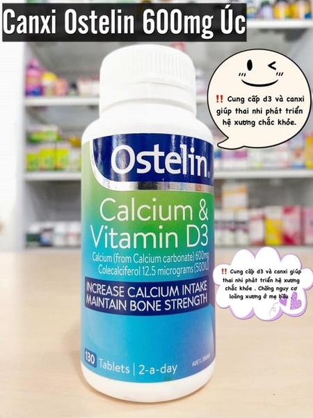 CANXI OSTELIN CHO BÀ BẦU 130 VIÊN