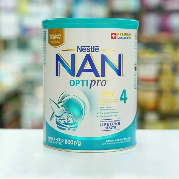 Sữa Nan Nga số 4 cho bé 18_36 tháng 800g