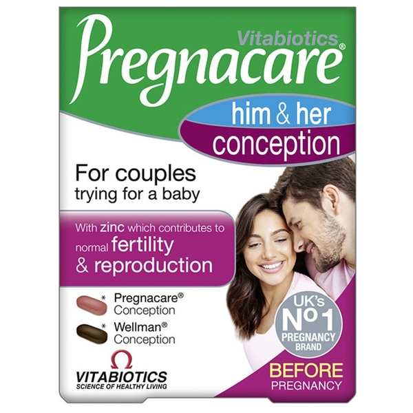 Viên Uống Hỗ Trợ Thụ Thai Pregnacare His & Her 60 Viên (Anh)
