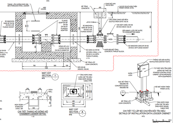 Bản vẽ thiết kế đồng hồ và tủ điện kết nối với hệ thống BMS