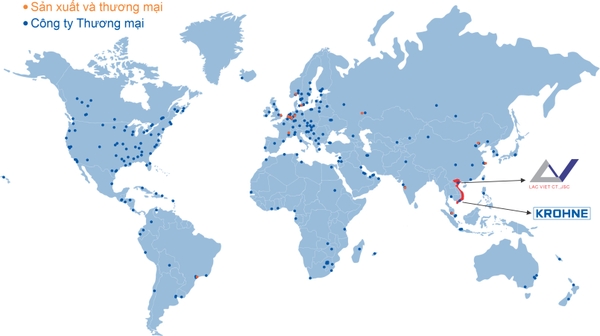 Sự hiện diện của Krohne trên toàn thế giới