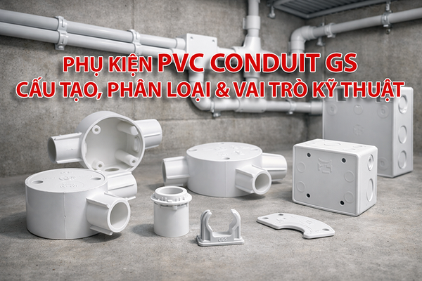 Phụ kiện PVC Conduit – Cấu tạo, Phân loại và Vai trò kỹ thuật trong hệ thống điện