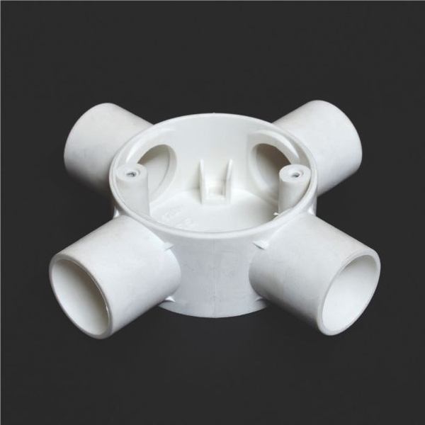 Hộp chia 4 ngả PVC Conduit (Loại thấp)