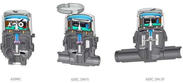 Cấu tạo bên trong của Đồng Hồ Nước Sensus 620C / 620MC