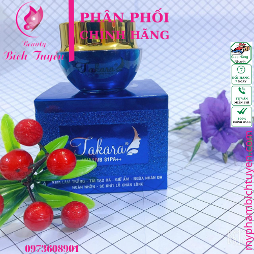 Kem Takara trắng da- tái tạo da- giữ ẩm- ngừa nhăn da- ngăn nhờn- se khít lỗ chân lông 15g