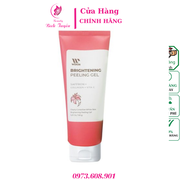 Tẩy da chết làm sáng da WSKIN Saffron Brightening Peeling Gel