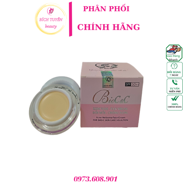 KEM NÁM TÀN NHANG ĐỒI MỒI CHỐNG NẮNG BIOC&C 10G