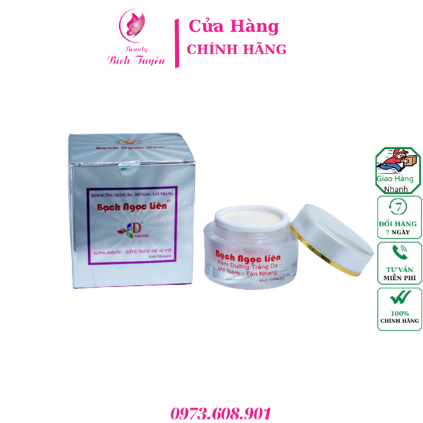 Kem dưỡng trắng da mờ nám Bạch Ngọc Liên (20g) thế hệ mới