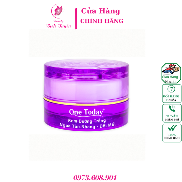 KEM DƯỠNG TRẮNG NGỪA TÀN NHANG – ĐỒI MỒI  ONE TODAY 8g