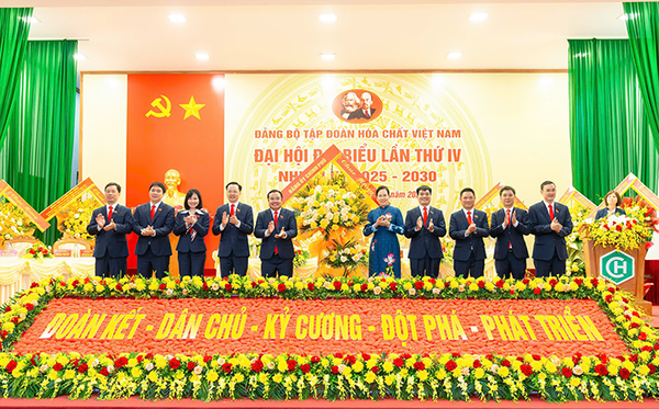 Đại hội đại biểu Đảng bộ Tập đoàn Hóa chất Việt Nam lần thứ IV, nhiệm kỳ 2025–2030 thành công tốt đẹp