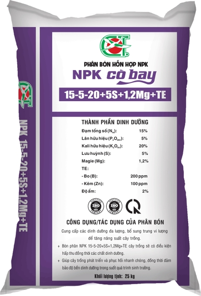 PHÂN BÓN NPK 15-5-20