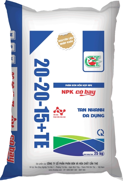 PHÂN BÓN NPK 20-20-15+TE