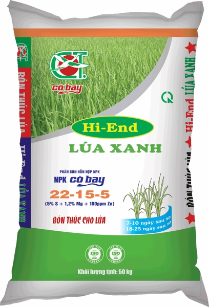 PHÂN BÓN NPK LÚA XANH 22-15-5 Hi-end