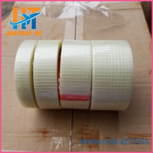 Băng Dính Sợi Thủy Tinh Caro Kích Thước 4cm, 3cm x5m.
