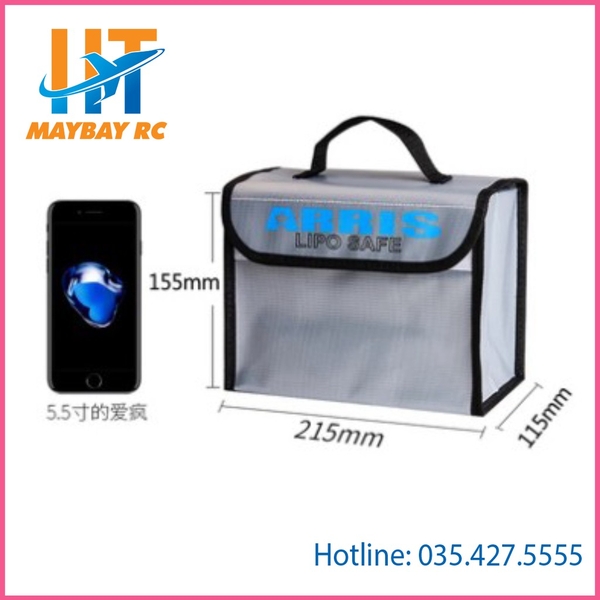 Túi Đựng Pin Lipo Chống Cháy Chịu Nhiệt 215 x 155 x115mm