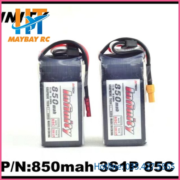 Pin Lipo Infinity 2s 850mAh 85C- XT30