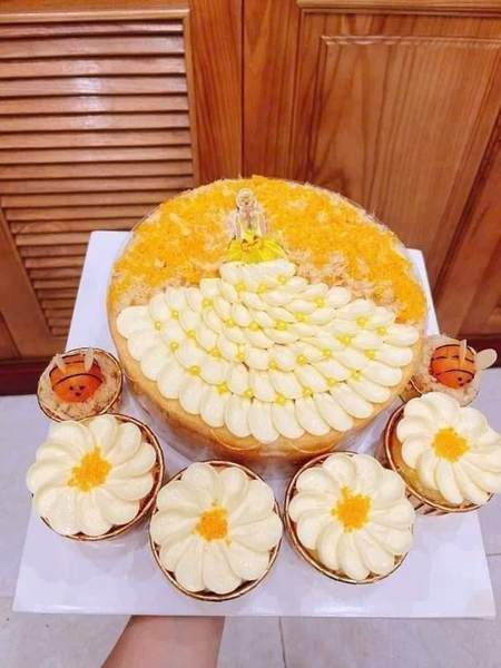 Bánh Sinh Nhật Bông Lan Trứng Muối