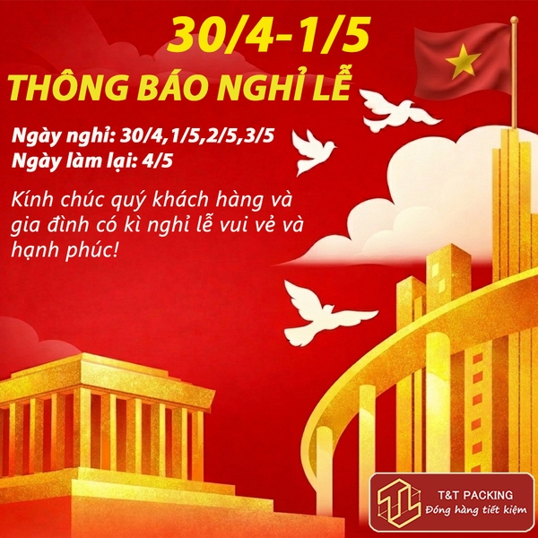 📢 THÔNG BÁO LỊCH NGHỈ LỄ 30/4 – 1/5 NĂM 2026