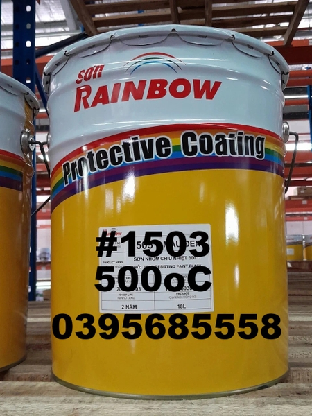 Sơn chịu nhiệt 500 độ, màu đen. #1503