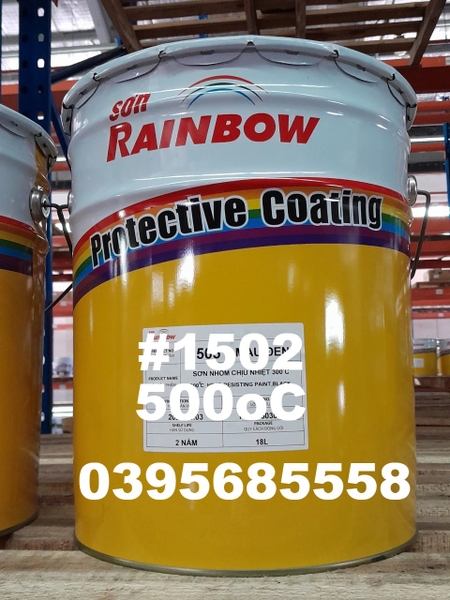 Sơn chịu nhiệt 500 độ, màu bạc. #1502