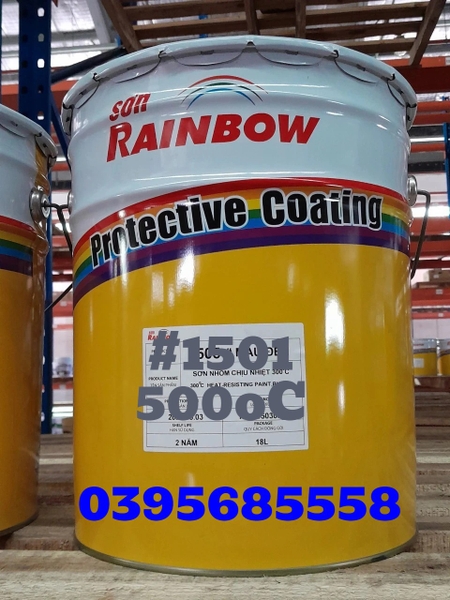 Sơn lót chống gỉ chịu nhiệt 600 độ. #1501, màu xám