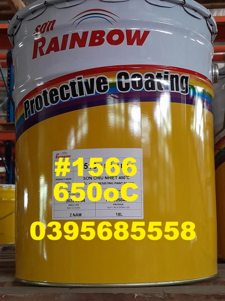Sơn chịu nhiệt vô cơ chống ăn mòn ở nhiệt độ cao, màu đen, màu xám, màu bạc. #1566