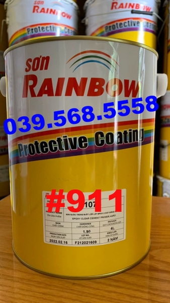 Sơn lót chì chống gỉ màu cam đỏ chuyên dùng cho công trình #911