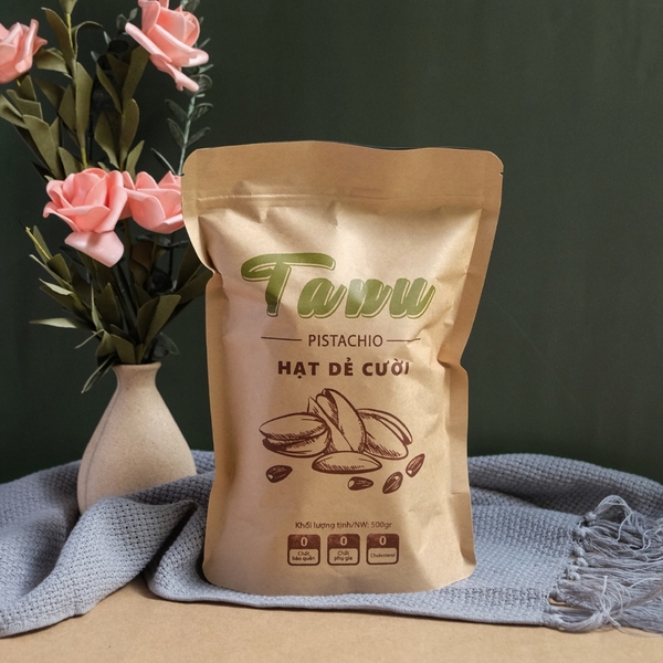 Hạt dẻ cười TANU NUTS, hạt dẻ cười rang muối không tẩy trắng giàu dinh dưỡng