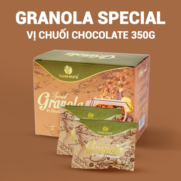Granola siêu hạt Special TANU NUTS ngũ cốc granola mix hạt dinh dưỡng tốt cho bà bầu, ăn kiêng giảm cân.