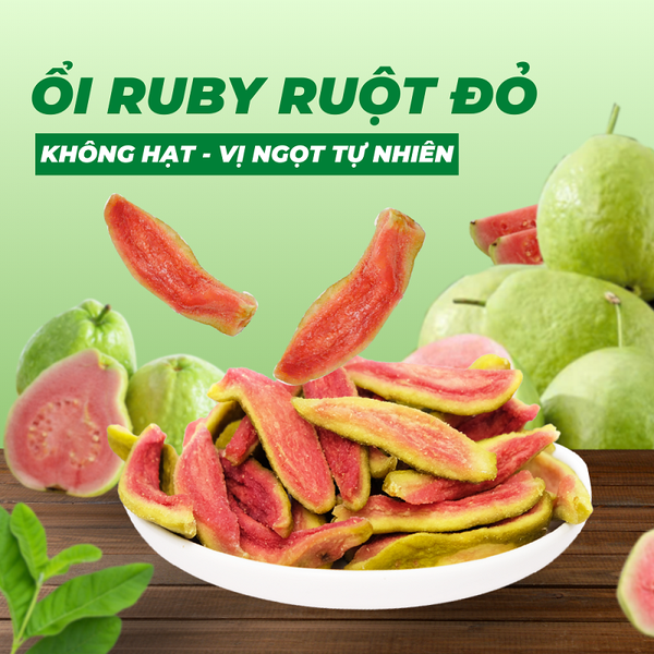 Ổi sấy dẻo TANU NUTS ổi Kiên Giang trái cây sấy dẻo đồ ăn vặt healthy tốt cho dân văn phòng, ăn kiêng.