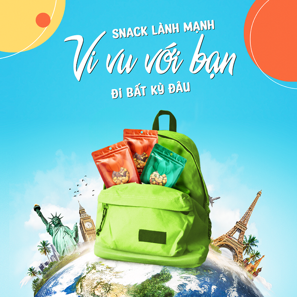 Snack hạt dinh dưỡng mix tẩm vị TANU NUTS túi 175g, mix hạt tẩm vị ăn vặt healthy cho văn phòng, trẻ nhỏ, ăn kiêng