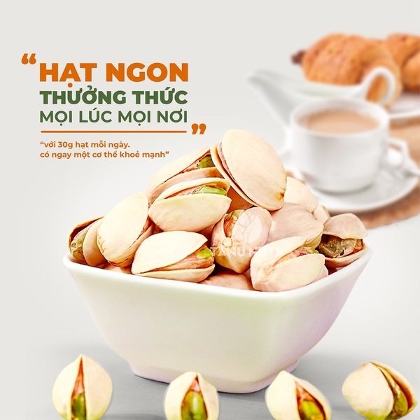 Hạt dẻ cười TANU NUTS, hạt dẻ cười rang muối không tẩy trắng giàu dinh dưỡng