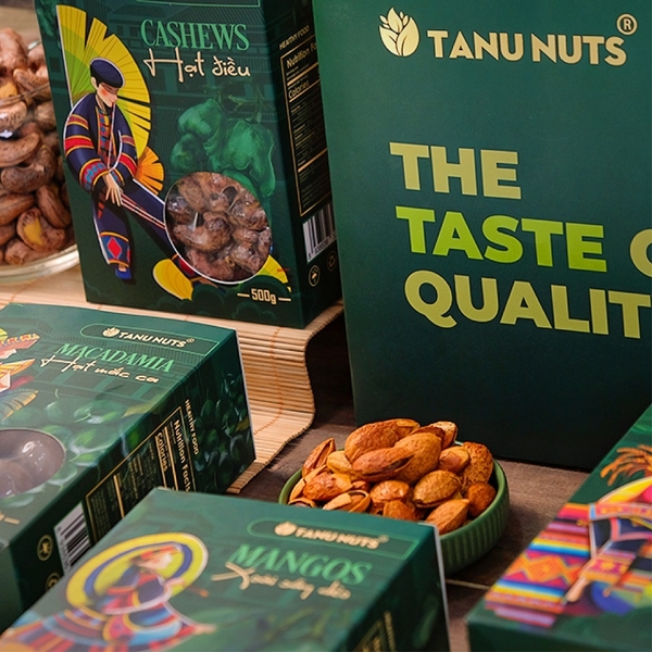 Set hạt quà tặng PREMIUM hạt dinh dưỡng, trái cây sấy, quà tết các loại hạt TANU NUTS sang trọng
