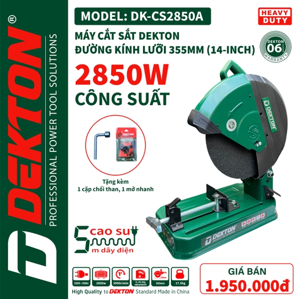 Máy cắt sắt 2850W Dekton DK-CS2850A
