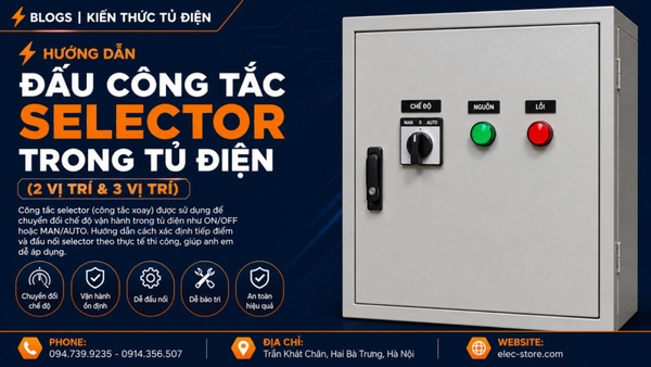 ⚡ Hướng dẫn đấu hệ thống báo lỗi trong tủ điện (đèn, còi, tiếp điểm lỗi)