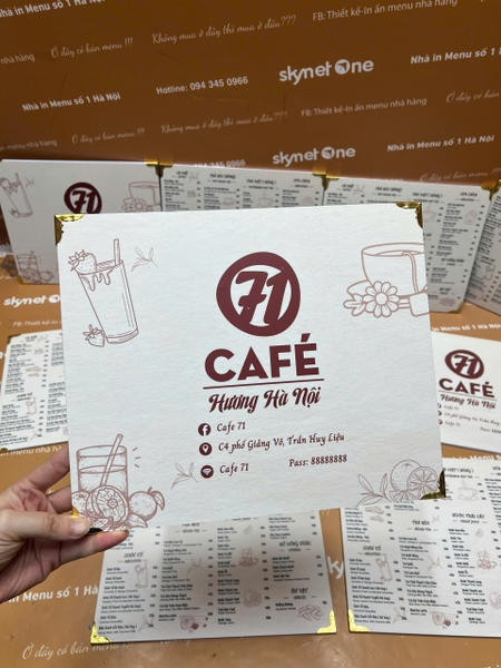 Menu xịn – cầm tay không mỏi, nhìn hoài không chán!