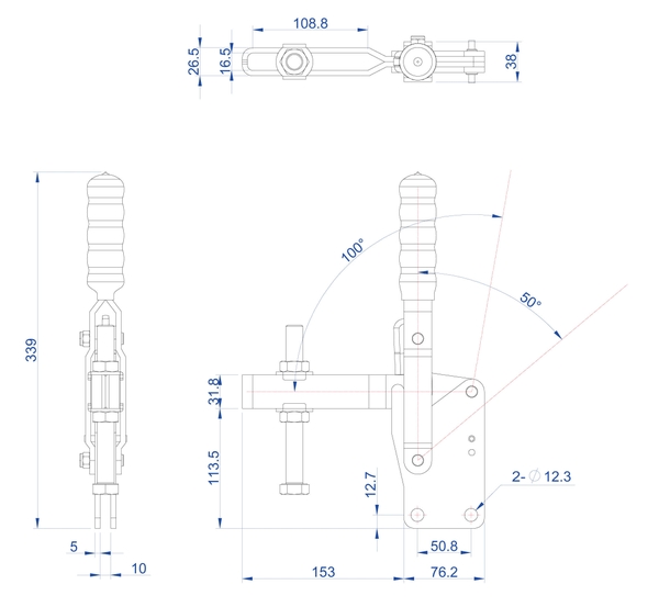 Cam kẹp GH-14501-C