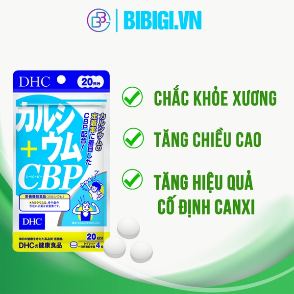 Viên uống canxi DHC Calcium + CBP