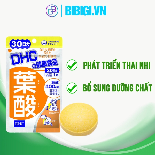 Viên uống cho mẹ bầu DHC Folic Acid
