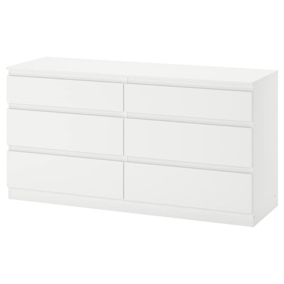 MOLTENI, Tủ lưu trữ đồ 3 tầng 6 ngăn size nhỏ DRA_084, 140x40x72cm