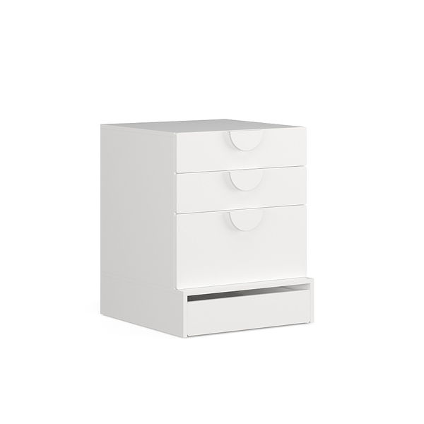 ZANOTTA, Tủ lưu trữ 4 ngăn kéo có tay nắm DRA_066, 60x63x76cm