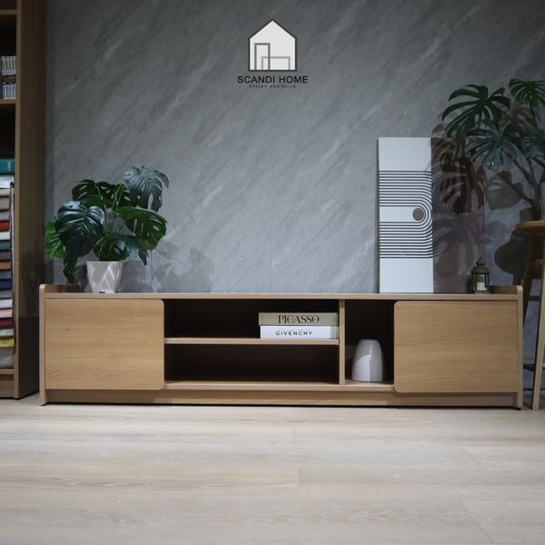 ESSENZA, Kệ tivi TVD_091, 160x40x40cm, Tủ tivi phòng khách Scandi Home
