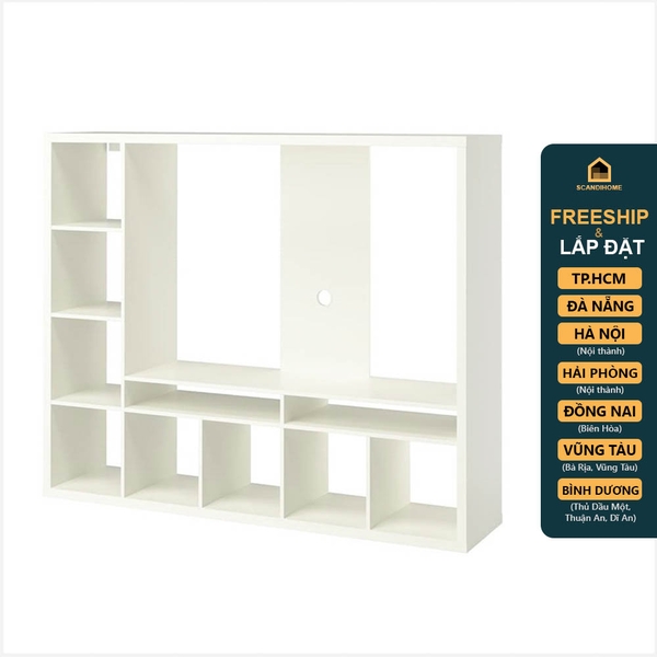 TONELLI, Kệ TV kết hợp kệ trưng bày SHE_038, 179x39x144cm