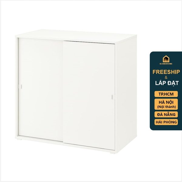 SOSIA, Tủ lưu trữ đồ dùng 2 cửa lùa STO_033, 95x47x90cm