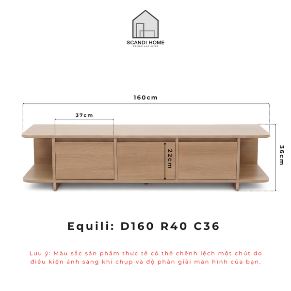 EQUILI, Kệ tivi TVD_090, 160x40x36cm, Tủ tivi phòng khách Scandi Home