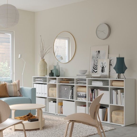 SOSIA, Kệ sách ngang 3 tầng SHE_028, 286x37x90cm