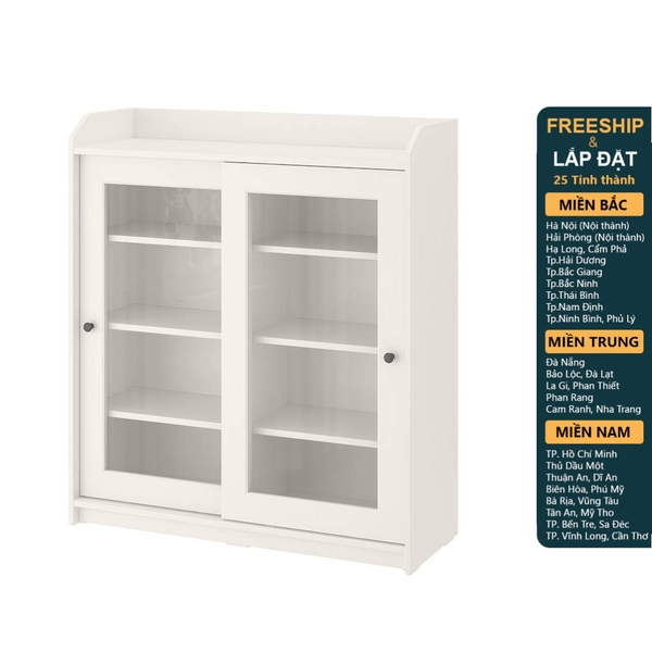 BAHIA, Tủ trưng bày đồ dùng cửa kính CAB_002, 105x36x116cm