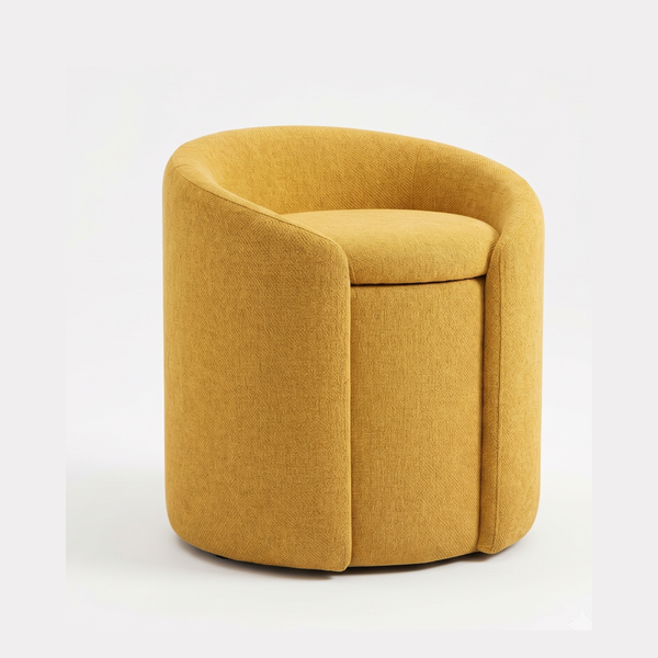 DONE, Ghế đôn, ghế trang điểm SOF_002 Scandi Home, 52x52x58cm, ghế có hộc lưu trữ tiện dụng