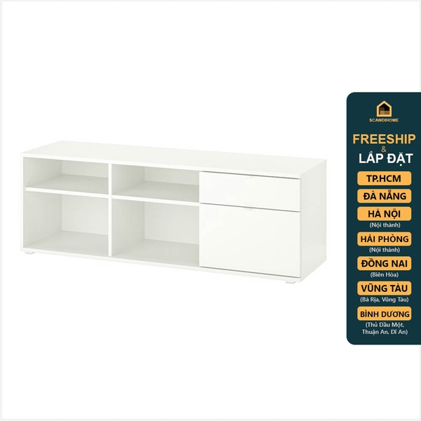 SOSIA, Kệ lưu trữ đồ dùng kết hợp kệ TV đa năng STO_032, 140x34x50cm