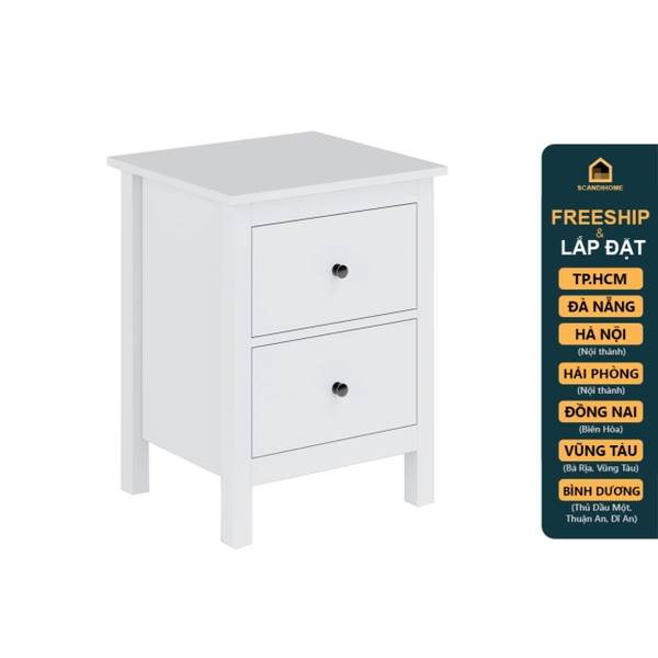 LUMET, Táp đầu giường tân cổ điển 2 ngăn kéo DRA_246, 54x40x66cm